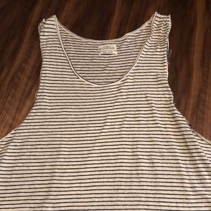 All Saints Striped Tank Shirt L